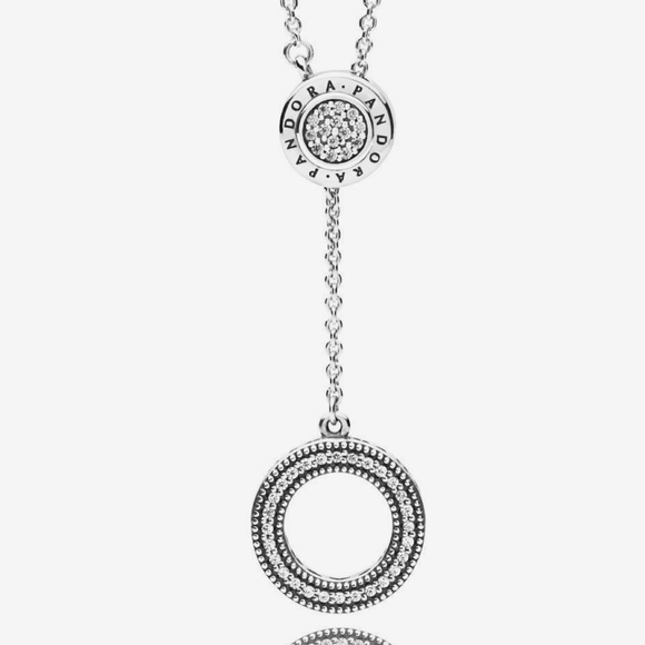 Pandora Jewelry - Brand new in box Pandora Signature Pave Necklace